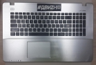 13N0-PIA0341 Топкейс с клавиатурой и тачпадом для Asus A750, F750,K750,R751,X750, серебристый, с разбора б/у - Торгово Сервисный Центр "Novocomp", Новоуральск, Екатеринбург